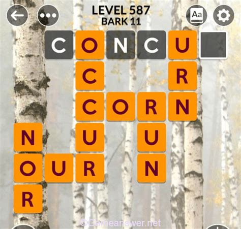 Wordscapes level 587 answers .